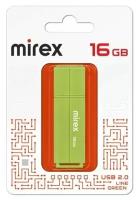 Флешка Mirex Line Green 16 Гб usb 2.0 Flash Drive - светло-зеленый
