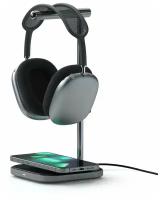 Подставка для наушников с беспроводной зарядкой Satechi 2-in-1 Headphone Stand with Wireless Charger (ST-UCHSMCM)