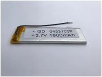 Аккумулятор 3.7v LI-PO 1800mAh GD 0433100P Battery 3,7 Вольт аккумуляторная батарея 0433100 запчасти тюнинг з/ч для смарт планшет