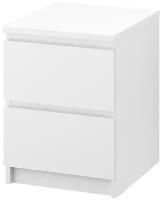 MALM мальм комод с 2 ящиками 40x55 см белый