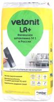 Шпаклевка (шпатлевка) Вебер Ветонит LR+ финишная полимерная белая для сухих помещений 1-5 мм 20 кг