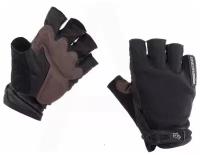 Перчатки без пальцев (size:M, черные) 