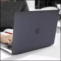 Чехол накладка пластиковая для MacBook Pro Retina 13.3 (А1452 A1502) Матовый черный Hardshell