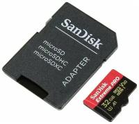 Карта памяти 32Gb - SanDisk Extreme Pro - Micro Secure Digital Class 10 SDSQXCG-032G-GN6MA