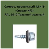 Саморез кровельный 4,8х19 (св.№2) RAL6010