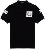 Поло с крупным логотипом FRED PERRY