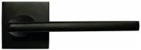 KAFFEE, ручка дверная межкомнатная на квадратной накладке MH-50-S6 BL, цвет - черный