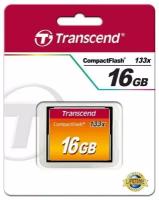 Карта памяти Compact Flash 16Gb Transcend 133x Type I TS16GCF133