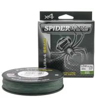 Плетеная леска Spiderwire Dura4 Braid Темно-зеленая 300m 0,25m Mgrn