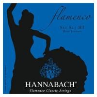 827HT Blue FLAMENCO Комплект струн для классической гитары желтый нейлон/посеребренные Hannabach