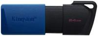 USB Flash Drive 64Gb - Kingston USB 3.2 Gen 1 DataTraveler Exodia M Black-Blue DTXM/64GB