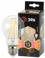 Лампа светодиодная ЭРА F-LED, энергосберегающая, A60, 13 Вт, 827, E27