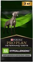 Сухой корм Purina Pro Plan VD HA Hypoallergenic для щенков и взрослых собак при аллергических реакциях, 3кг