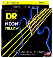 Струны для бас-гитары DR String NYB-45 HI-DEF NEON