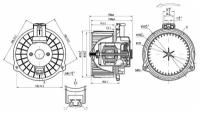 Мотор Отопителя Салона Toyota Lexus Rx300/330/350/400h 03-08 (Lhd) Sat арт. ST-94-0028