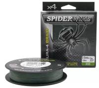 Плетеная леска Spiderwire Dura4 Braid Темно-зеленая 150m 0,10mm/9,1kg-20lb Mgrn