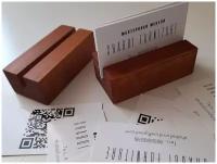Визитница деревянная настольная Cardholder