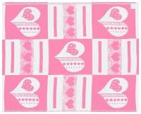 Одеяло байковое детское (57-6ЕТЖ) 118-100 розовый сердечки