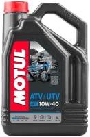 Минеральное моторное масло Motul ATV-UTV 4T 10W40, 4 л, 4 кг, 1 шт