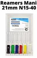 MANI/Reamers Mani Ручной дрильбор №15-40, длина 21 мм