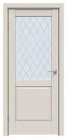Дверь межкомнатная, Модель 629 ПО, Цвет Лайт Грей, Стекло Ромб, 800x2000мм, Комплект