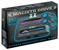 Игровая приставка 16 bit Sega Magistr Drive 2 Little (252 в 1) + 252 встроенных игр + 2 геймпада (Черная)