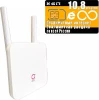 Комплект с безлимитным интернетом и раздачей за 325р/мес, Wi-Fi роутер OLAX AX6 PRO со встроенным 3G/4G модемом + тариф