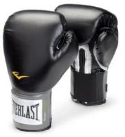 Боксерские перчатки Everlast тренировочные Pu Pro Style Anti-Mb черные 16 унций 16 унций