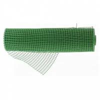 Решетка заборная в рулоне облегченная, 0, 8х20 м, ячейка 17х14 мм, пластиковая, зеленая 64522