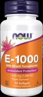 NOW E-1000 with Mixed Tocopherols 670 мг (1,000 МЕ) 50 капсул