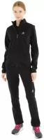 Костюм ODLO Stryn, олимпийка и брюки, силуэт прямой, карманы, ветрозащитный, водонепроницаемый, размер XL, черный