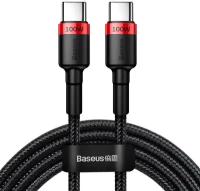 Кабель Baseus Cafule PD2.0 100W flash charging USB For Type-C cable (20V 3A) 2 m (CATKLF-AL91) Черно-красный