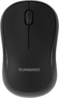 Мышь SUNWIND SW-M200, беспроводная, USB, черный (1611650)