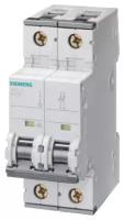 Автоматический выключатель 2-полюсный 6A 10кА (хар-ка C) Siemens, 5SY42067