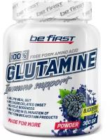 Be First Glutamine Powder - 300 грамм, ежевика