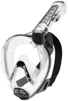 Полнолицевая маска для плавания/снорклинга CRESSI DUKE прозрачный/черный (S/M)