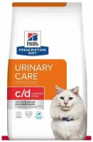 Hills Хиллс Prescription Diet C/D Multicare Stress Urinary Care Корм Для Кошек Рыба 1,5кг