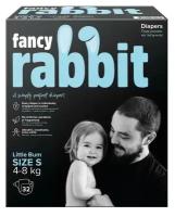 Fancy Rabbit подгузники S, 4-8 кг, 32 шт