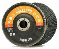 RoxelPro Лепестковый круг ROXTOP ZIRCON 178 х 22мм, цирконат, Т27 плоский, Р40