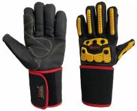 Антивибрационные кожаные перчатки с ударной защитой Gward Vibroskin 11 размер