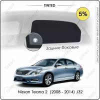 Шторки на автомобиль солнцезащитные Nissan Teana 2 Седан 4дв. (2008 - 2014) J32 на задние двери 5%, сетки от солнца в машину ниссан теана, Каркасные автошторки Premium