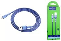 Кабель HOCO X65 Prime charging data cable for USB - Lightning 1M, 2.4А, blue