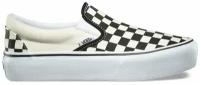 Слипоны Vans Classic Slip-On Checkerboard Platform бежевые (36.5)