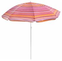 Зонт пляжный Maclay «Модерн» с механизмом наклона, серебряным покрытием, диаметр 150 cм, высота 170 см, цвет микс