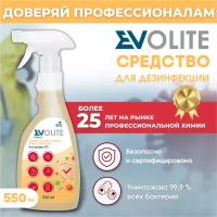 Средство универсальное моющее и дезинфицирующее EVOLITE HoReCa с антимикробным действием для локальной обработки, 550 мл