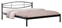 Кровать Аура (160х200/ цвет Чёрный/ металлическое основание)
