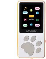 Портативный медиаплеер Digma S4 White/Orange