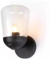 Уличный настенный светильник ST2081 BK/CL черный/прозрачный IP54 E27 max 40W 260*150*185