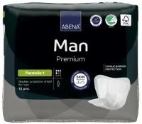 Abena Man Formula 1 / Абена Мен Формула 1 - мужские урологические прокладки, 15 шт