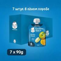 Пюре Gerber Яблоко Манго, с 6 месяцев, 90 г, 7 шт